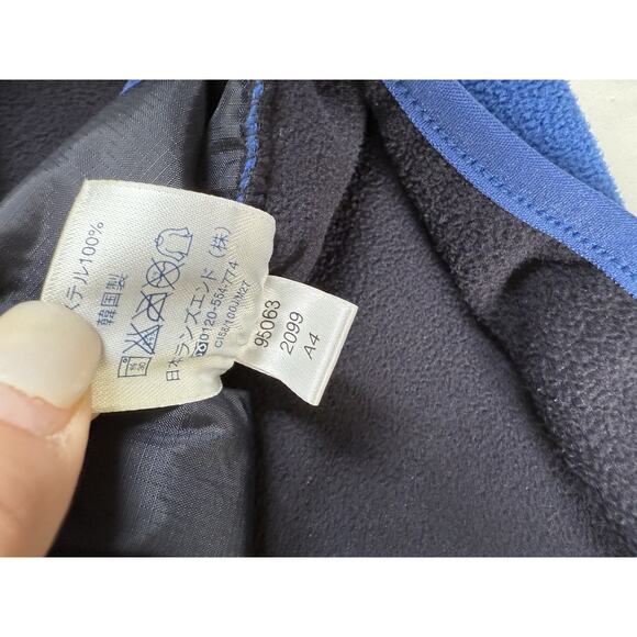 Ll Bean Fleece Jacket Mens Size XL Sports Illustrated Embroidered Blue/Black - Picture 6 of 10